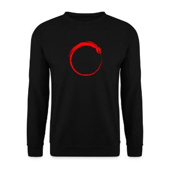Ouroboros Symbol - Unisex Pullover - Schwarz - Vorne - Alina (178cm) & Michal (187cm)
