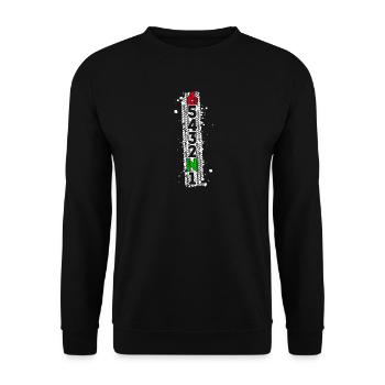 Machine de biker de motos de moto de changement de vitesse - Sweat-shirt Unisexe - noir - Devant - Alina (178cm) & Michal (187cm)