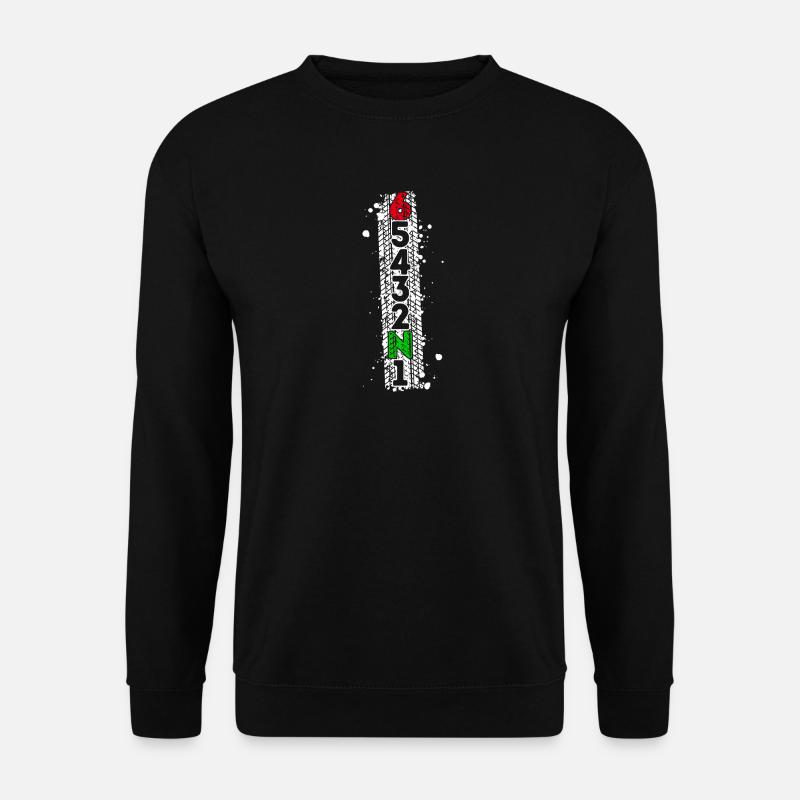 Gangschaltung Motorrad Motorräder Biker Maschine - Unisex Pullover - Schwarz
