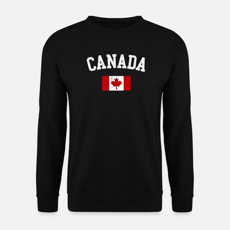 Canada Arc with Maple Flag - Unisex Sweatshirt - black