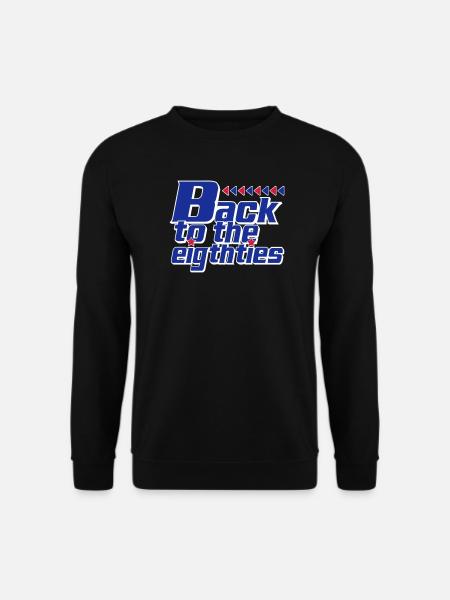 Zurück in die Achtziger Retro - Unisex Pullover - Schwarz