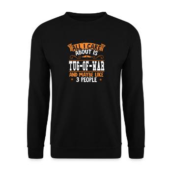 Tout ce qui m'importe, c'est Tug-of-War - Sweat-shirt Unisexe - noir - Devant - Alina (178cm) & Michal (187cm)