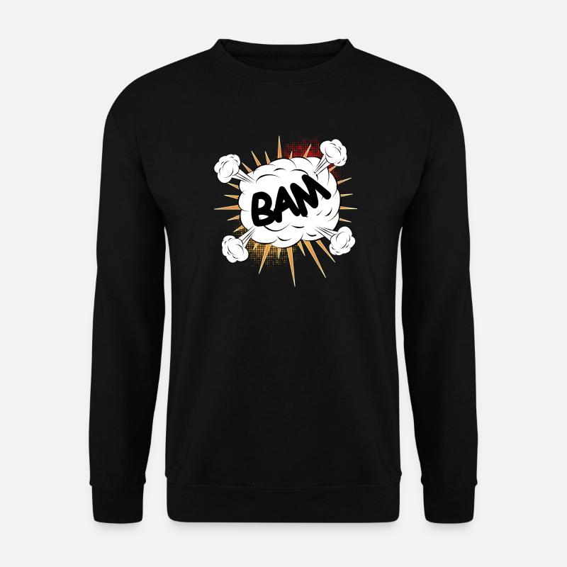 Bam comic fight cloud pour vos propres textes et motifs - Sweat-shirt Unisexe - noir
