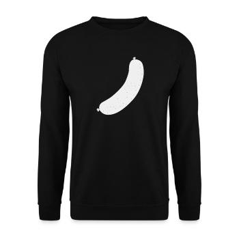Brat Wurst sausage - Unisex Sweatshirt - black - Front - Alina (178cm) & Michal (187cm)