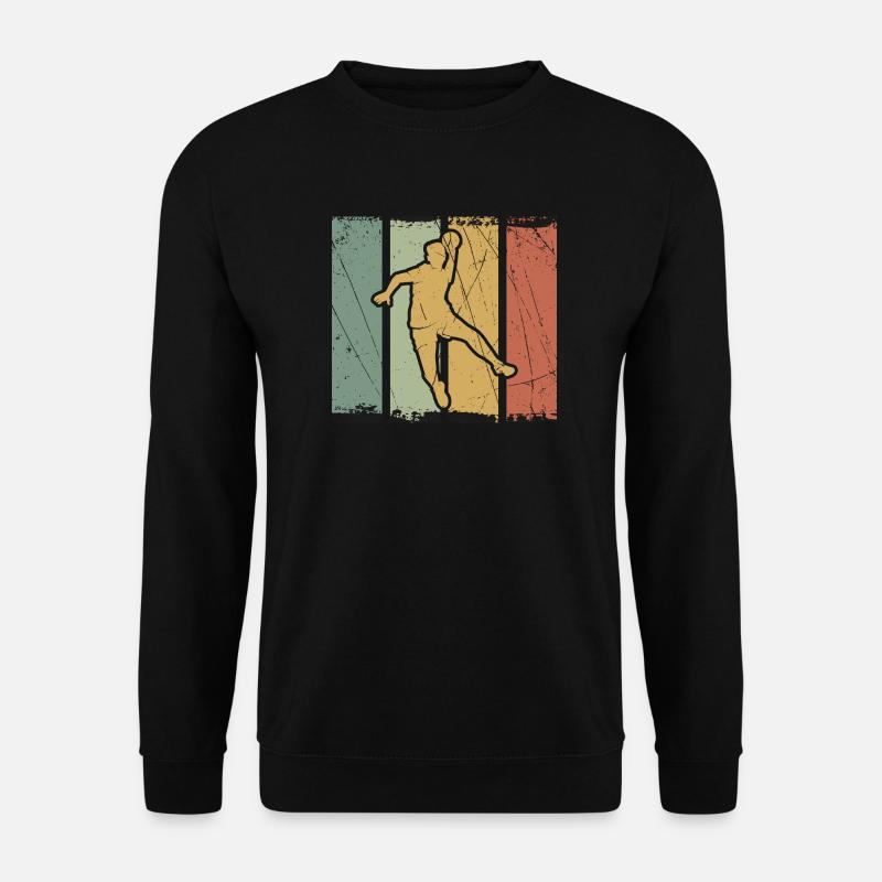 Handball Sprungkraft in Farbblöcken - Unisex Pullover - Schwarz