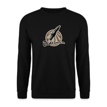 Bougie d'allumage vintage rétro - Sweat-shirt Unisexe - noir - Devant - Alina (178cm) & Michal (187cm)