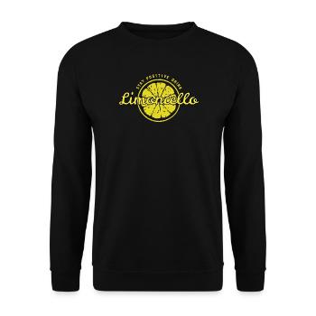 Stay positive drink Limoncello fun positive rengaine - Sweat-shirt Unisexe - noir - Devant - Alina (178cm) & Michal (187cm)