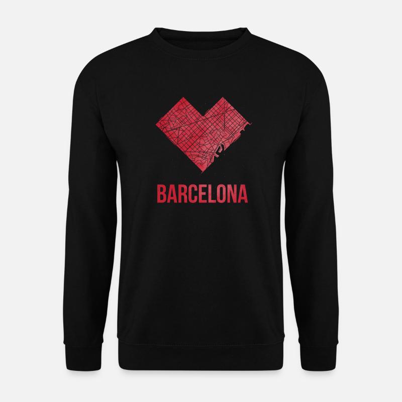 Barcelona - Unisex Pullover - Schwarz