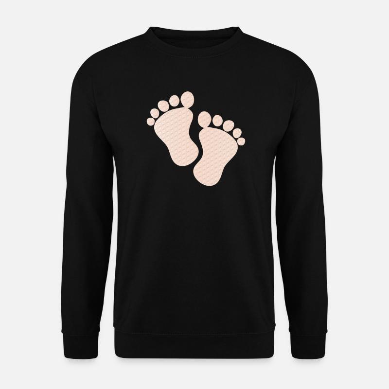 empreintes de bébé mignon - Sweat-shirt Unisexe - noir