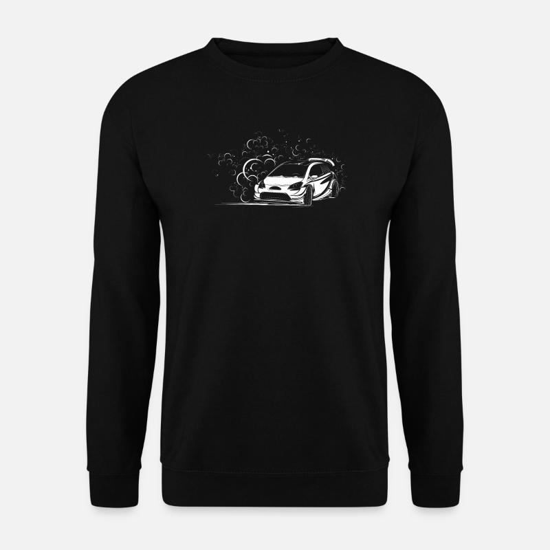 Rally Dirt Auto Offroad Illustration Symbol Logo - Unisex Pullover - Schwarz