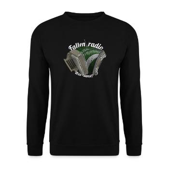 Pleated Radio | ZiachON! - Unisex Sweatshirt - black - Front - Alina (178cm) & Michal (187cm)