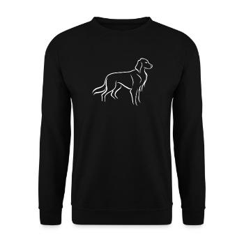 Setter standing - Unisex Sweatshirt - black - Front - Alina (178cm) & Michal (187cm)