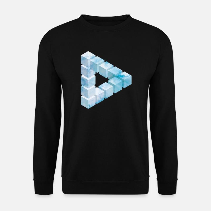 Eisblock Muster Design - Unisex Pullover - Schwarz