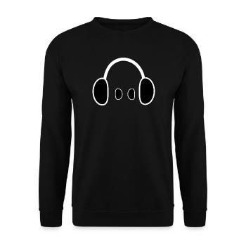Casque, Dj, Festival de musique - Sweat-shirt Unisexe - noir - Devant - Alina (178cm) & Michal (187cm)