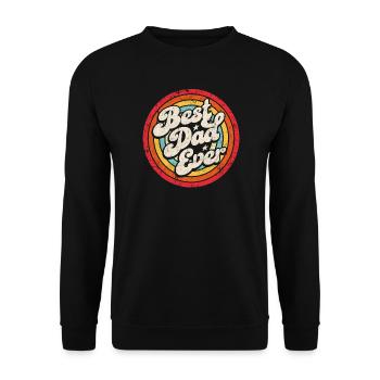 Best Dad Ever Best Father Father's Day gift - Unisex Sweatshirt - black - Front - Alina (178cm) & Michal (187cm)