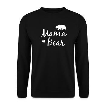 Mama Bear - Mama Bear - Unisex Sweatshirt - black - Front - Alina (178cm) & Michal (187cm)