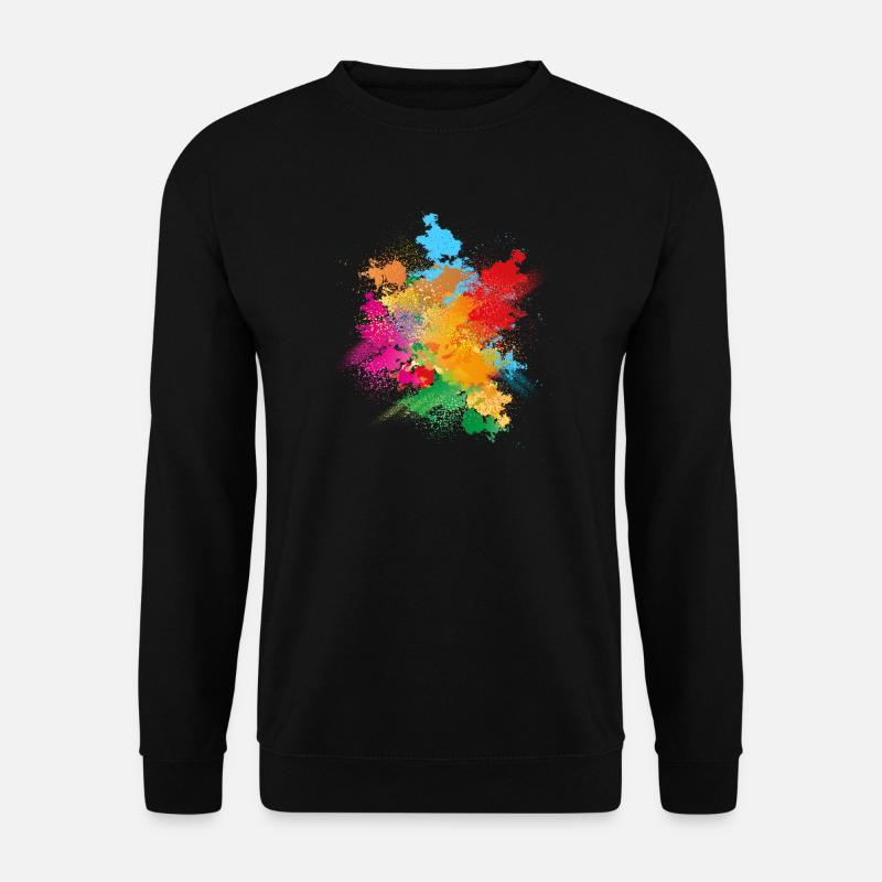 Explosion de poudre de couleur de poudre de couleur - Sweat-shirt Unisexe - noir
