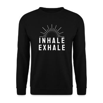 RESPIRER - Sweat-shirt Unisexe - noir - Devant - Alina (178cm) & Michal (187cm)