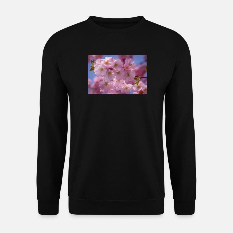 Cherry blossoms follow-up pink blossoms - Unisex Sweatshirt - black