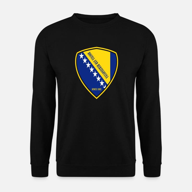 Bosnien Wappen Design - Unisex Pullover - Schwarz