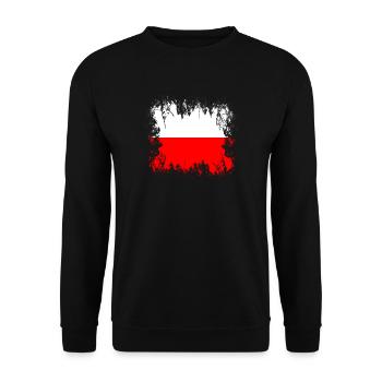 Poland - poland - Unisex Sweatshirt - black - Front - Alina (178cm) & Michal (187cm)