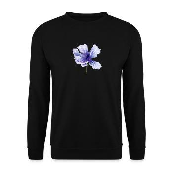 Blume - Unisex Pullover - Schwarz - Vorne - Alina (178cm) & Michal (187cm)