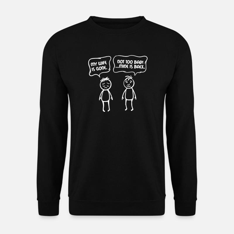 Partenariat relationnel Énonciations drôles Couples - Sweat-shirt Unisexe - noir