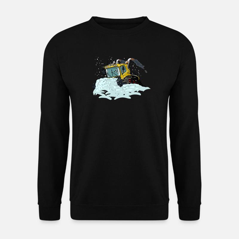 gelbe Schneeschaufel - Unisex Pullover - Schwarz