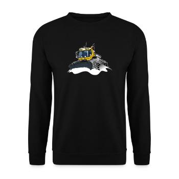 yellow snow shovel snow - Unisex Sweatshirt - black - Front - Alina (178cm) & Michal (187cm)