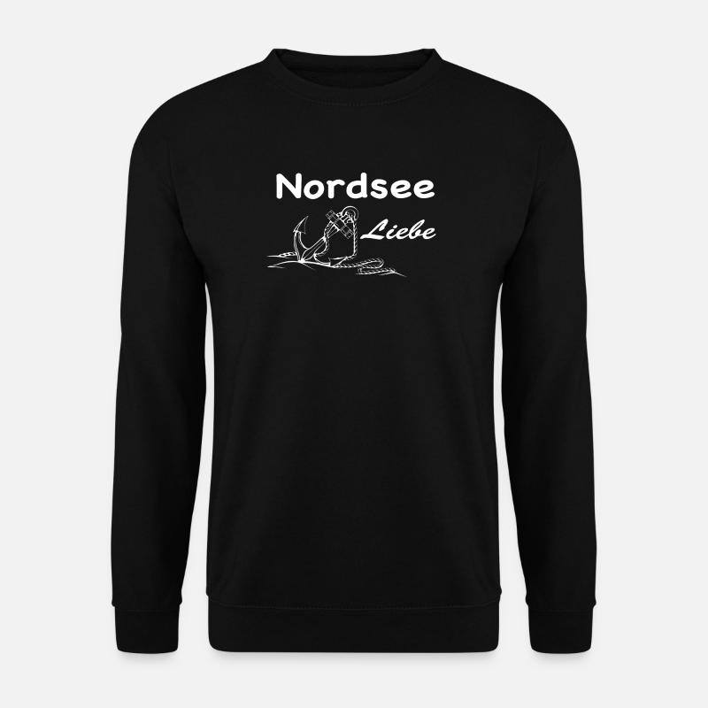 Nordsee Liebe - Unisex Pullover - Schwarz
