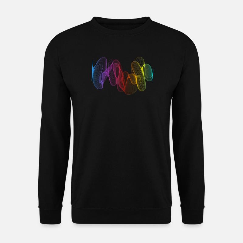Abstract Lines Design 02 - Unisex Sweatshirt - black