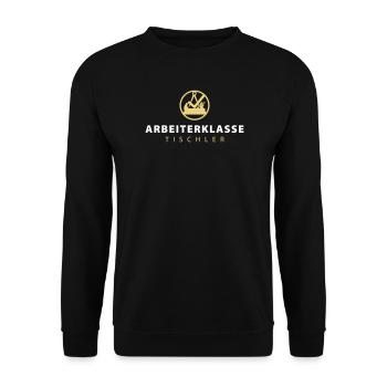 Charpentier de la classe ouvrière avec des signes de guilde - Sweat-shirt Unisexe - noir - Devant - Alina (178cm) & Michal (187cm)