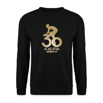 Cycliste 30e anniversaire - Sweat-shirt Unisexe - noir - Devant - Alina (178cm) & Michal (187cm)