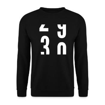 30 ans - Sweat-shirt Unisexe - noir - Devant - Alina (178cm) & Michal (187cm)