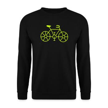 Fahrrad, Fahrrad, Fahrrad, Ruhestand, Geburtstag - Unisex Pullover - Schwarz - Vorne - Alina (178cm) & Michal (187cm)