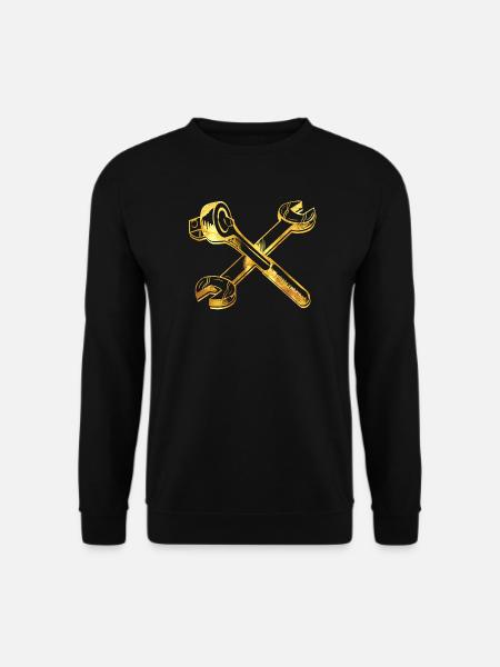 Clé à outils passe-temps mécanicien voiture - Sweat-shirt Unisexe - noir