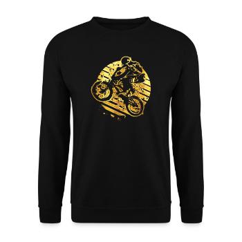 Vélo BMX - BMX astronaut moon - Sweat-shirt Unisexe - noir - Devant - Alina (178cm) & Michal (187cm)