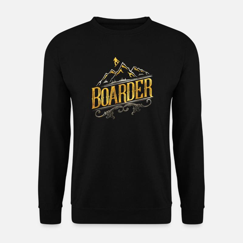 Snowboard / Snowboarden / Snowboarder - Unisex Pullover - Schwarz