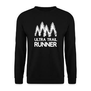 Ultra Trail Runner - Unisex Sweatshirt - black - Front - Alina (178cm) & Michal (187cm)