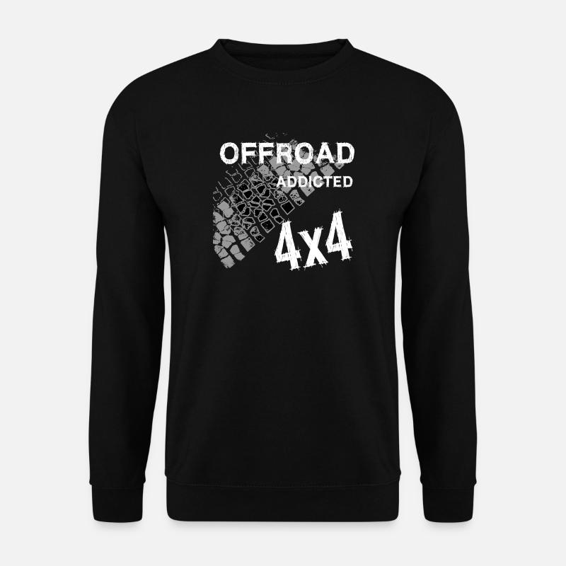 Defender Land-Rover OFF Road White - Unisex Pullover - Schwarz