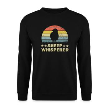 Sheep sheep - Unisex Sweatshirt - black - Front - Alina (178cm) & Michal (187cm)