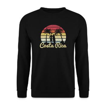 Surfer Costa Rica - Unisex Sweatshirt - black - Front - Alina (178cm) & Michal (187cm)