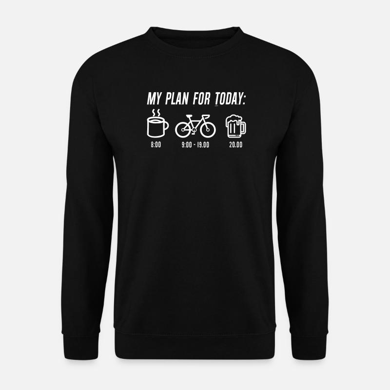 Plane heute: Kaffeezyklus Prost - Unisex Pullover - Schwarz
