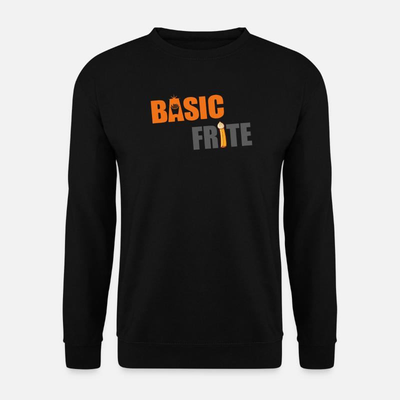 Basic fries 2 - Unisex Sweatshirt - black
