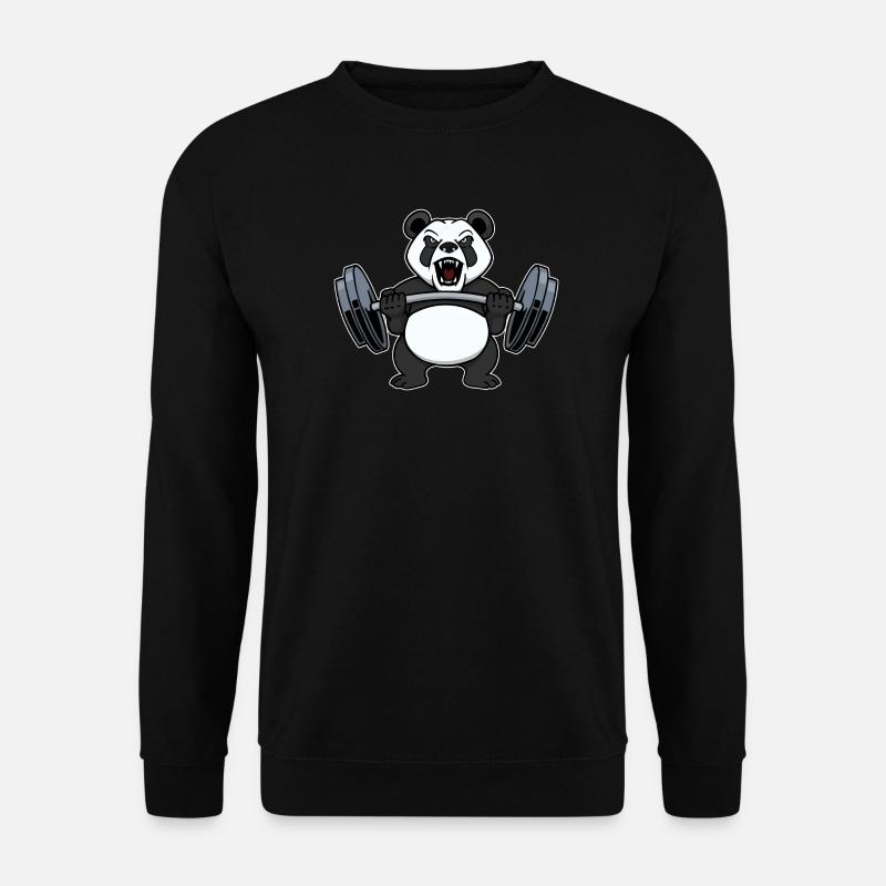 Gewichtheben Hanteltraining Fitnessstudio Workout - Unisex Pullover - Schwarz
