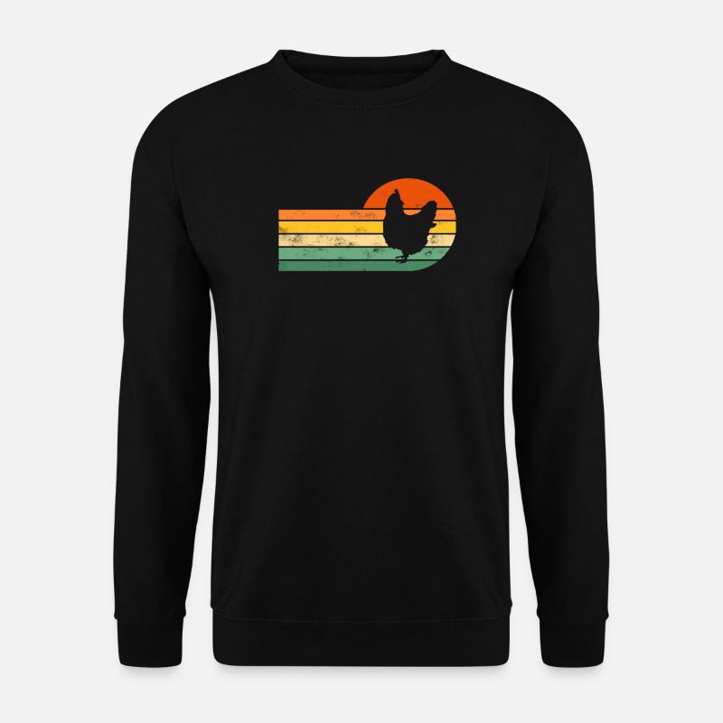 Huhn Hühner - Unisex Pullover - Schwarz