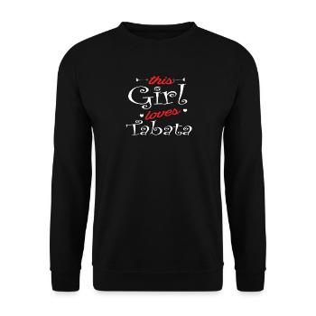 Tabata Interval Training Hiit Cardio Stark Hakuna - Unisex Sweatshirt - black - Front - Alina (178cm) & Michal (187cm)