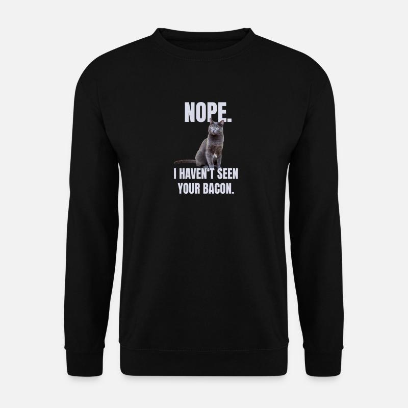 Lustige Katze - Unisex Pullover - Schwarz