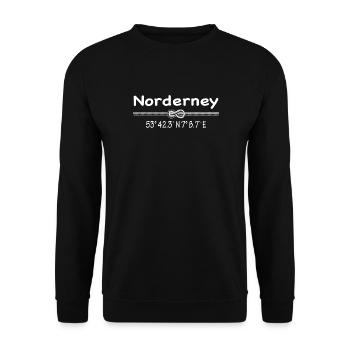 Coordinates Norderney - Unisex Sweatshirt - black - Front - Alina (178cm) & Michal (187cm)