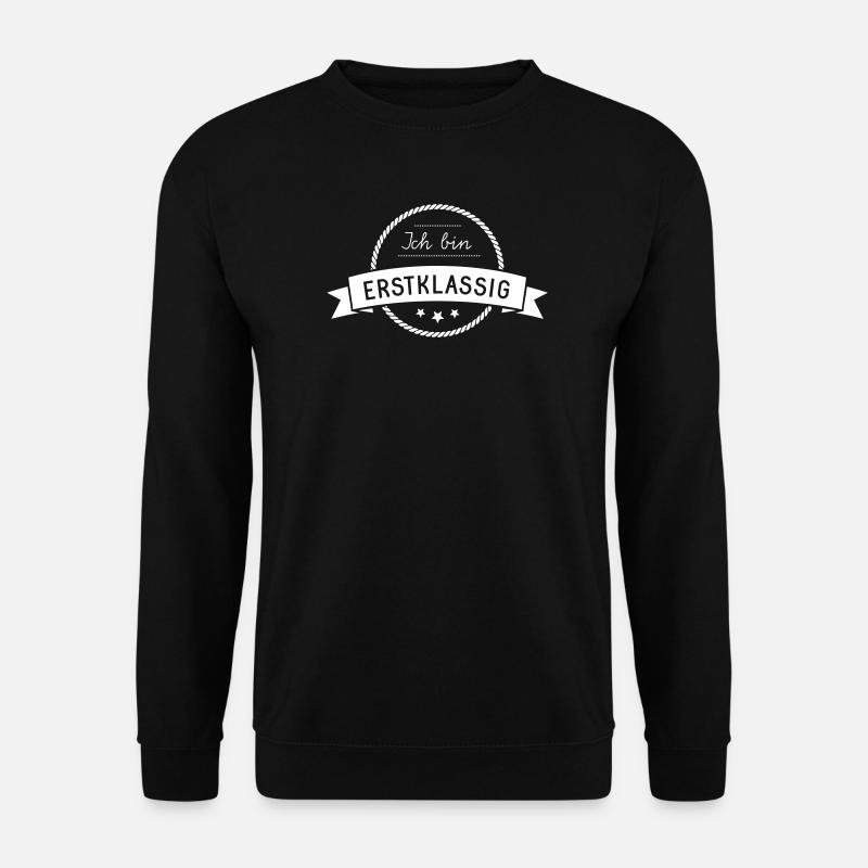 Première classe - Scolarisation - Couleur personnalisable ! - Sweat-shirt Unisexe - noir